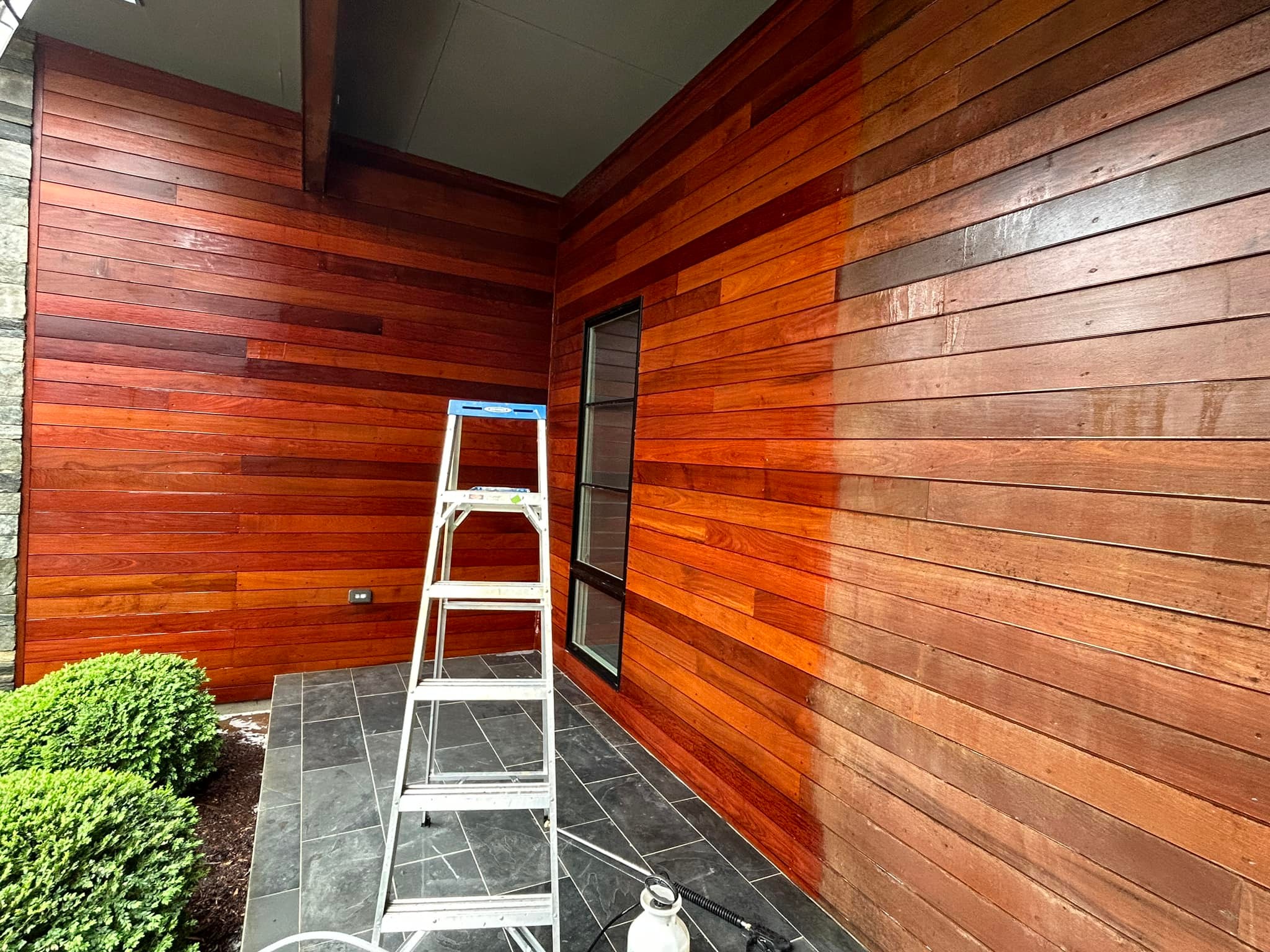 Wood siding restoration