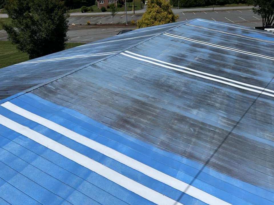 Metal roof cleaning
