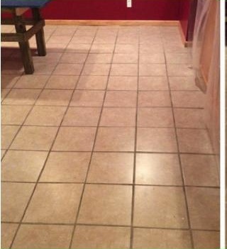 Floor before refinishing