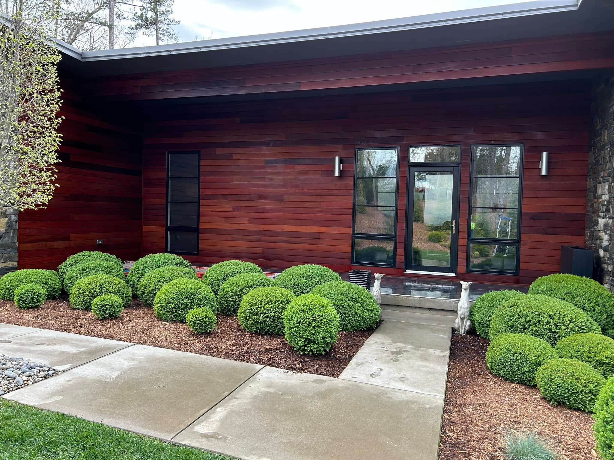 Pressure washing results